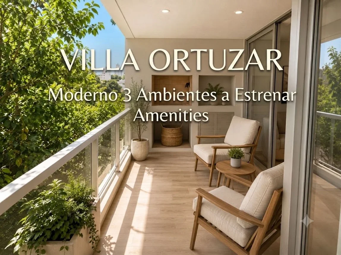 Departamento de 3 ambientes en venta en Villa Ortúzar, Charlone 1400
