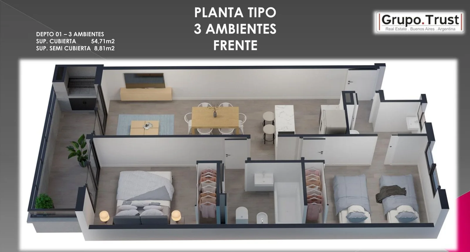 Departamento de 3 ambientes en venta en Coghlan, Avenida Congreso 3100, foto 3