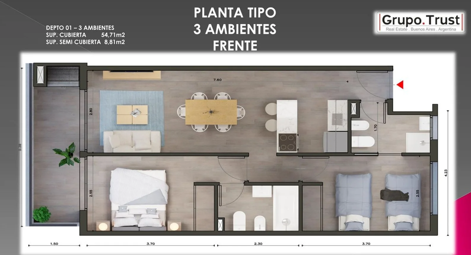Departamento de 3 ambientes en venta en Coghlan, Avenida Congreso 3100, foto 2