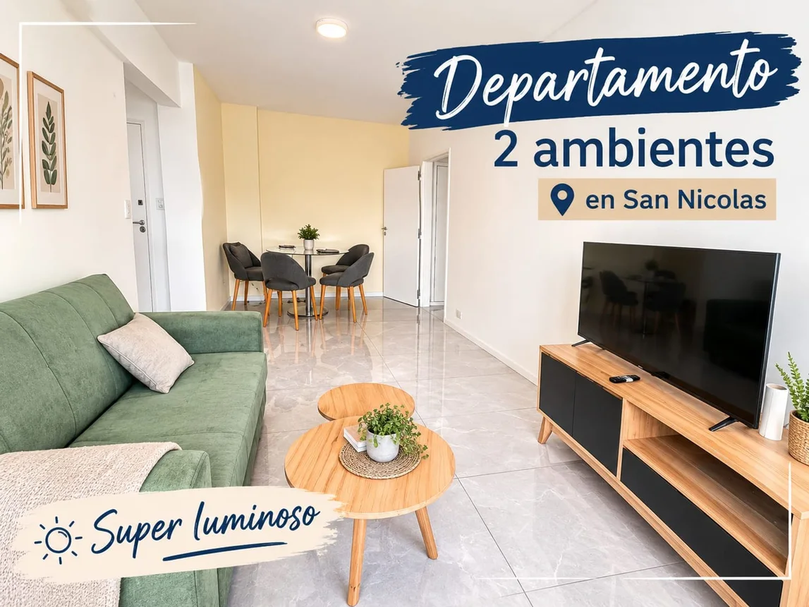 Departamento de 3 ambientes en venta en San Nicolás, Teniente General Juan Domingo Perón 1700