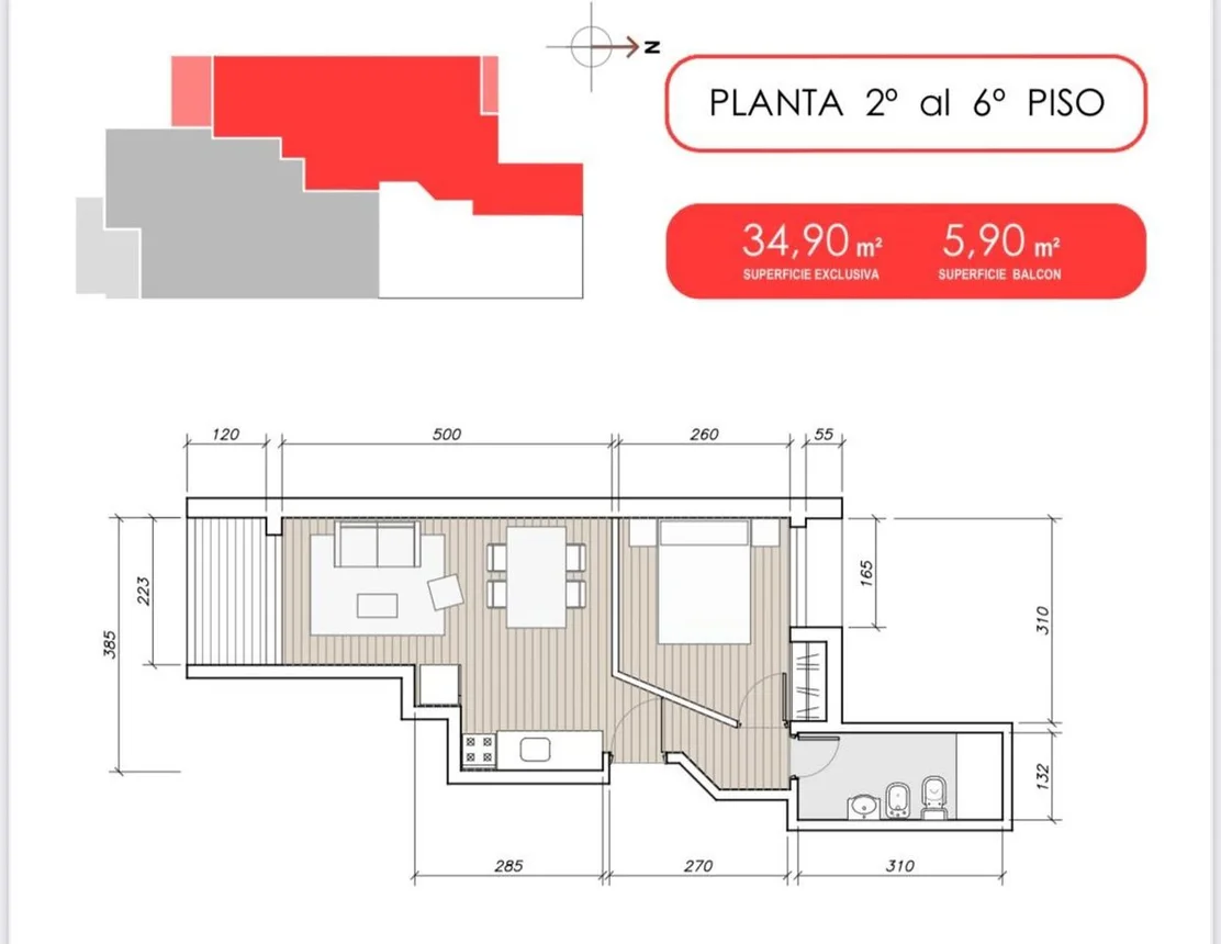 Departamento en venta en Rosario, foto 2