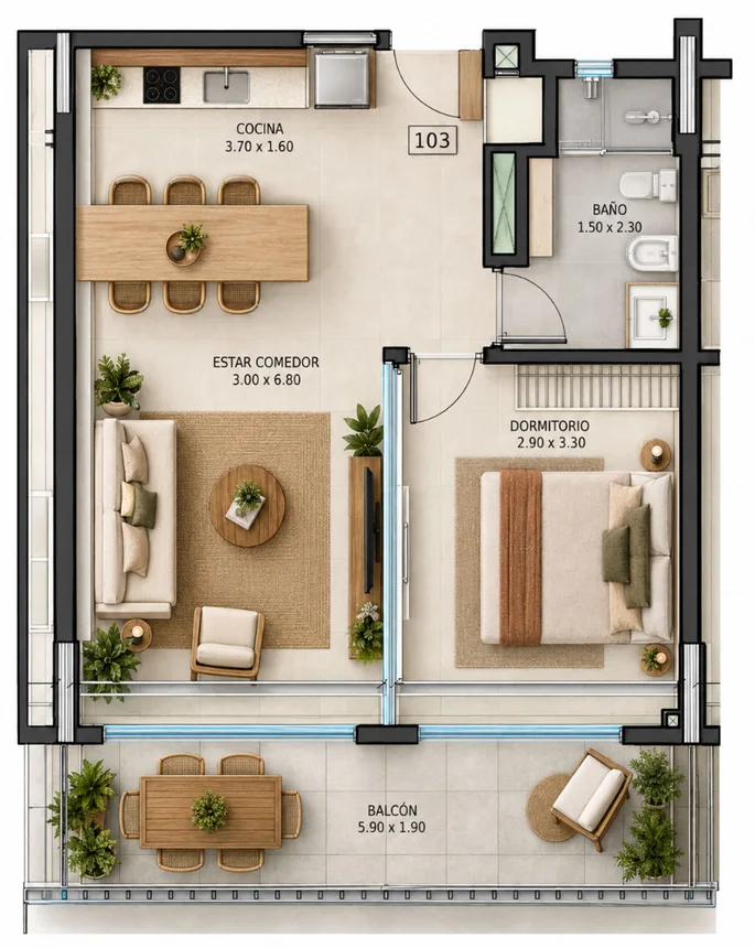 Departamento en venta en Saavedra, foto 2
