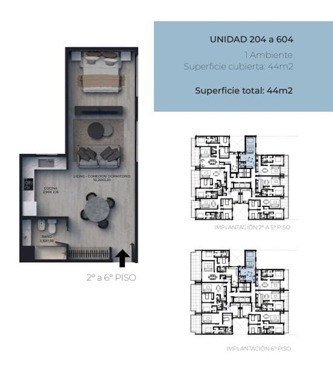 MONOAMBIENTE A ESTRENAR COLEGIALES AMENITIES