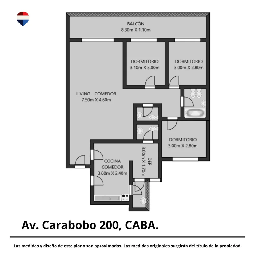 Departamento de 5 ambientes en venta en Flores, Av Carabobo 200, foto 2