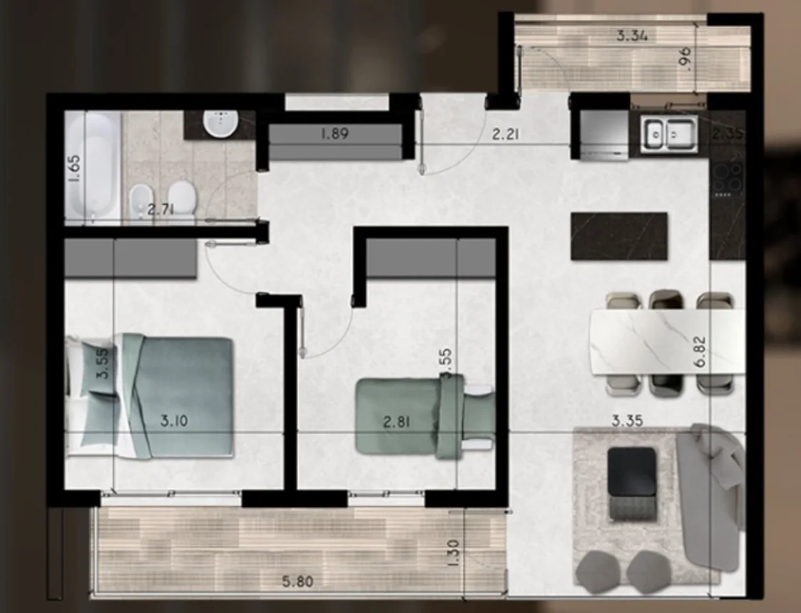 Departamento en venta en La Plata