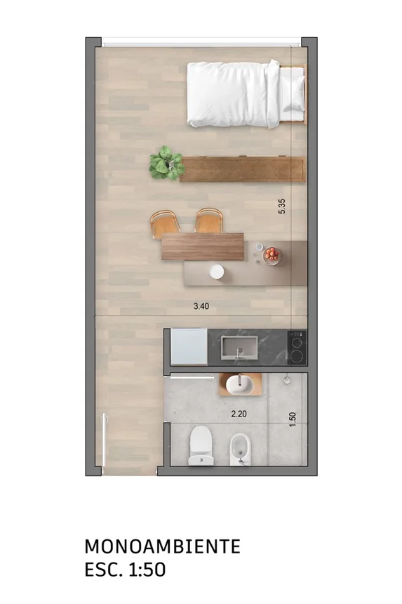 Venta departamento monoambiente en neuquen, foto 2