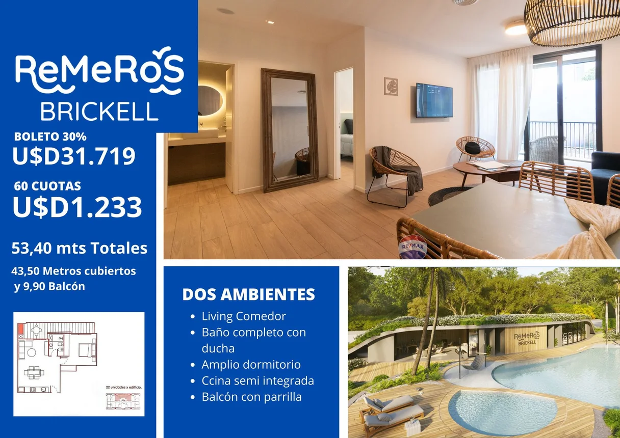 Departamento en venta en Rincón de Milberg