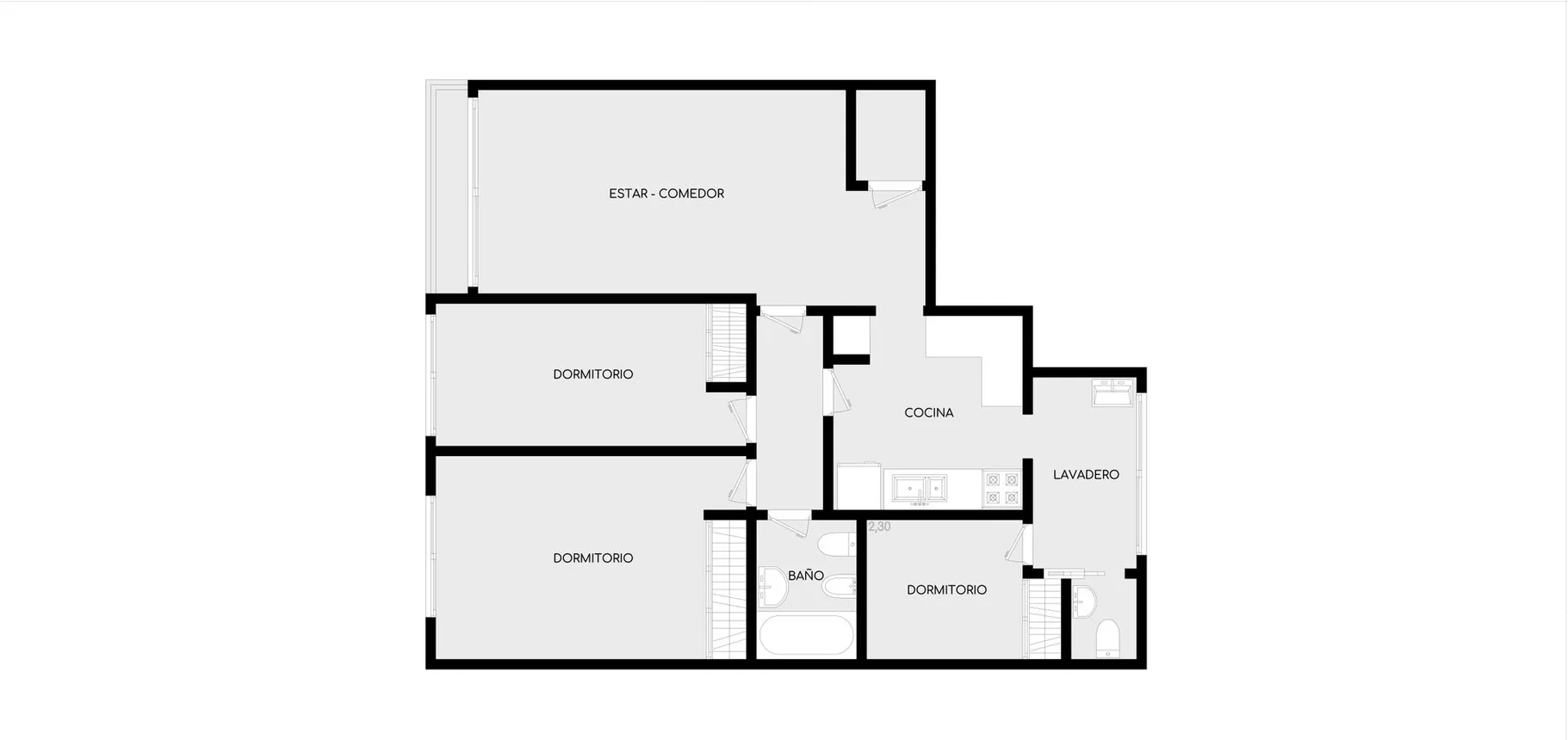 Departamento de 3 ambientes en venta en La Plata, Calle 56 Entre 5 y 6 500, foto 2
