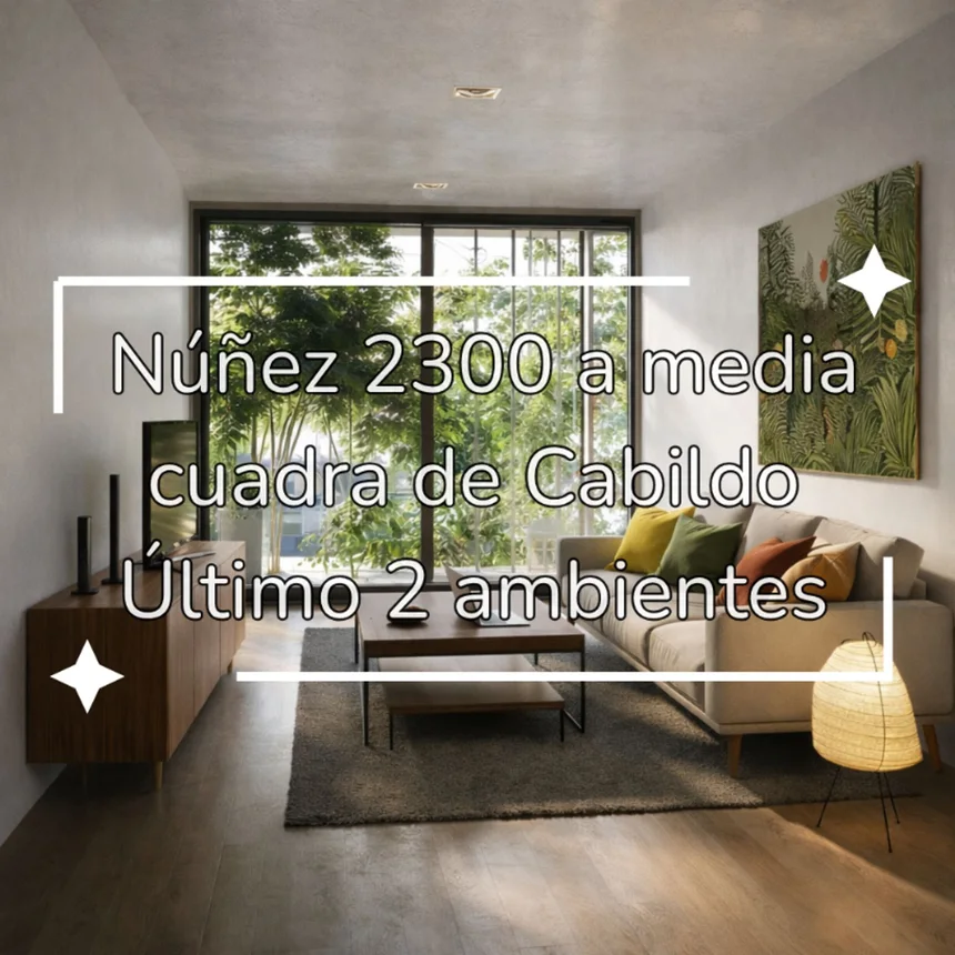 Departamento en venta en Núñez