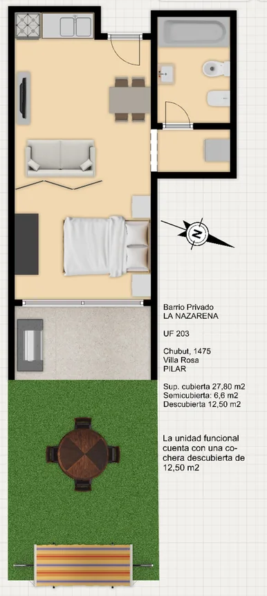 Monoambiente en venta en Villa Rosa, foto 2