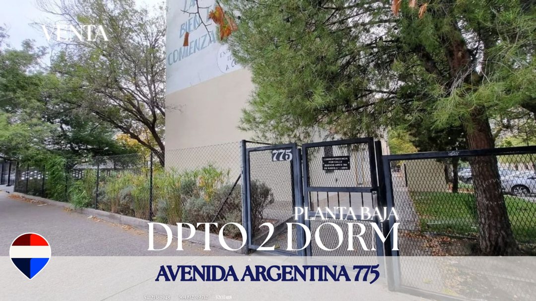DEPARTAMENTO 2 DORM EN PB AV. ARGENTINA 775