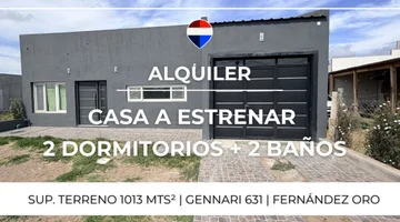 ALQUILER CASA 2 DORM - GENNARI 631 - FERNANDEZ ORO