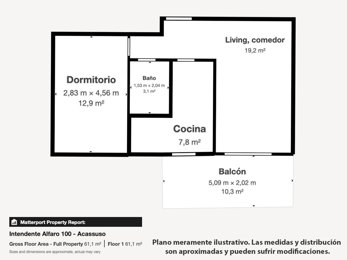 Foto 12 — DPTO 2 AMB. EN VENTA EN ACASSUSO CON BALCON