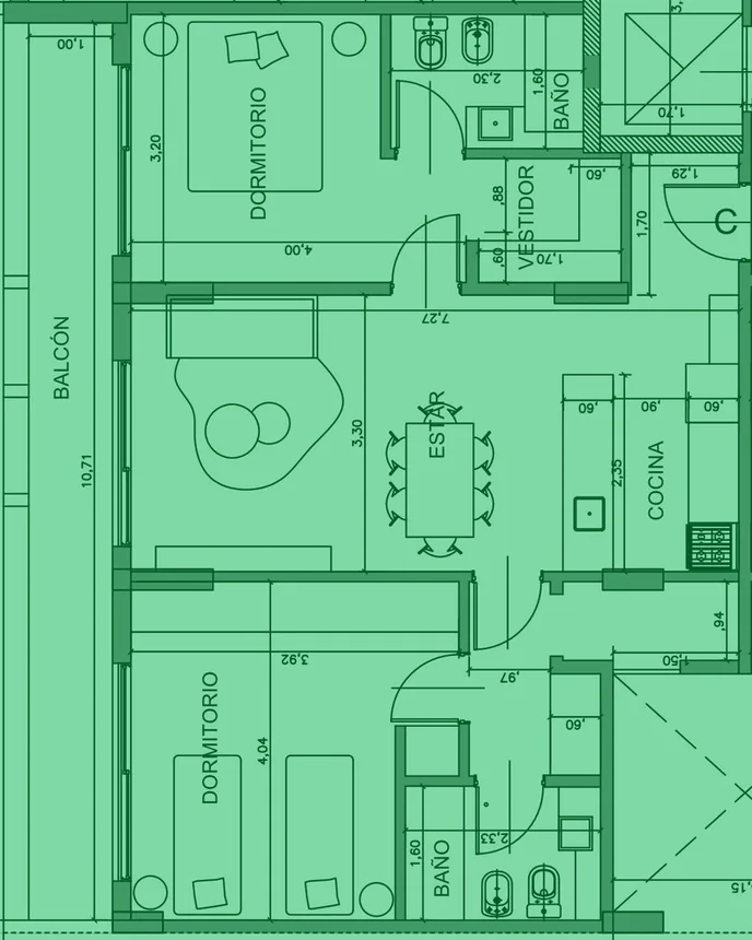 Departamento de 3 ambientes en venta en Banfield, Rincon 100