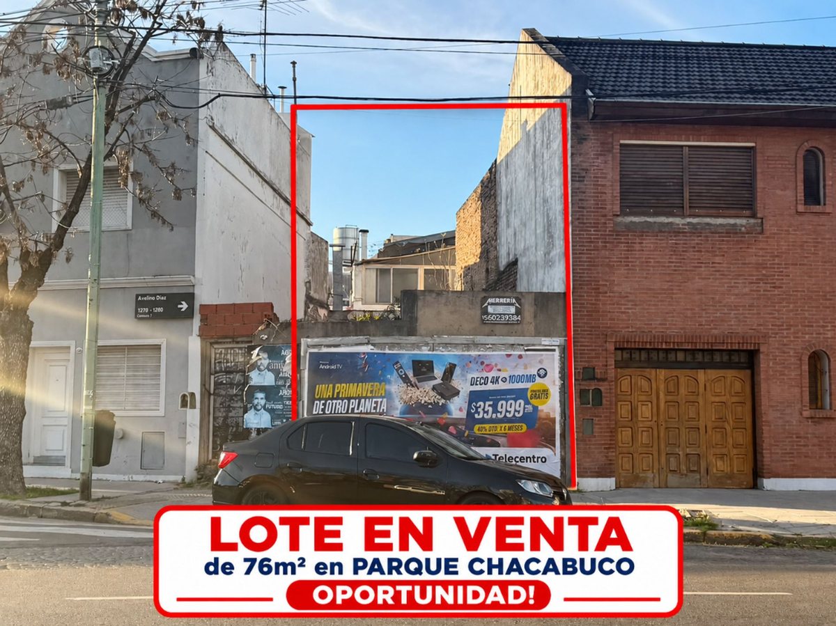 VENTA LOTE/TERRENO  PROPIO - PARQUE CHACABUCO